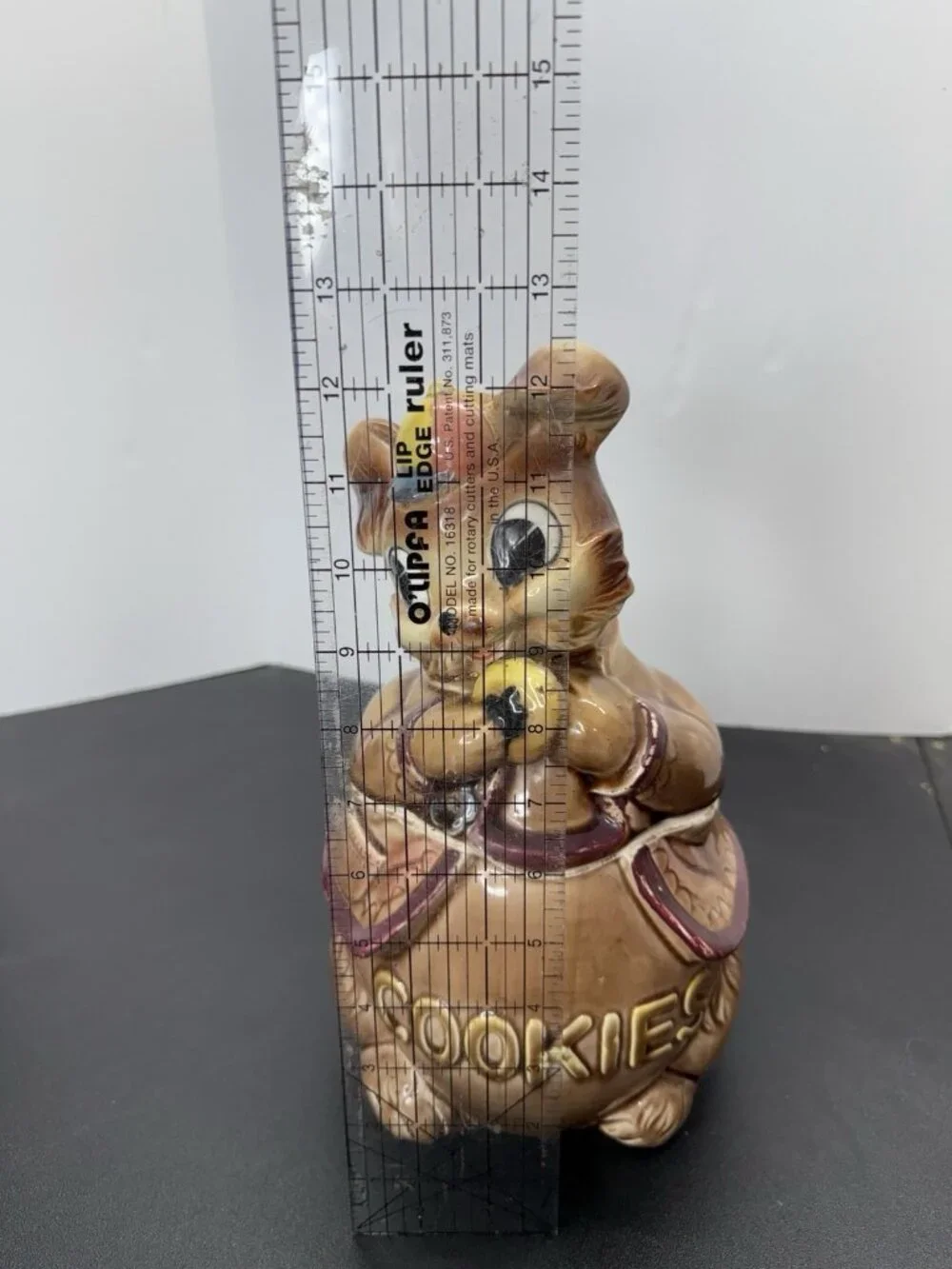 Royal Sealy Bunny Rabbit Cookie Jar Baseball Cap Hat Japan 12.5